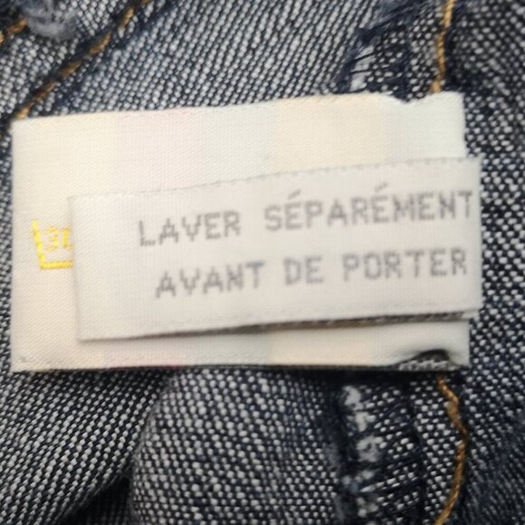 RW&CO Ladies Size Medium Full Zipper Front Fitted Medium Wash Jean Jacket - Picture 6 of 13